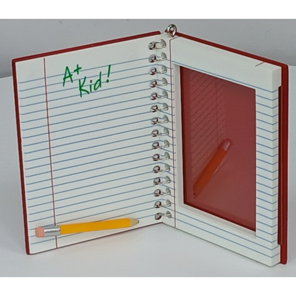 2008 Hallmark Keepsake “School Memories” Notebook A+ Kid Ornament - Picture 2 of 9